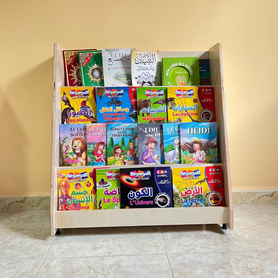 Bibliothèque à livres (4 niveaux)