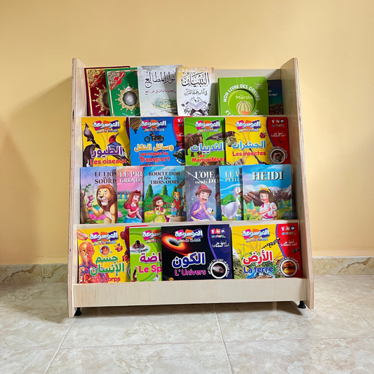 Bibliothèque à livres (4 niveaux)