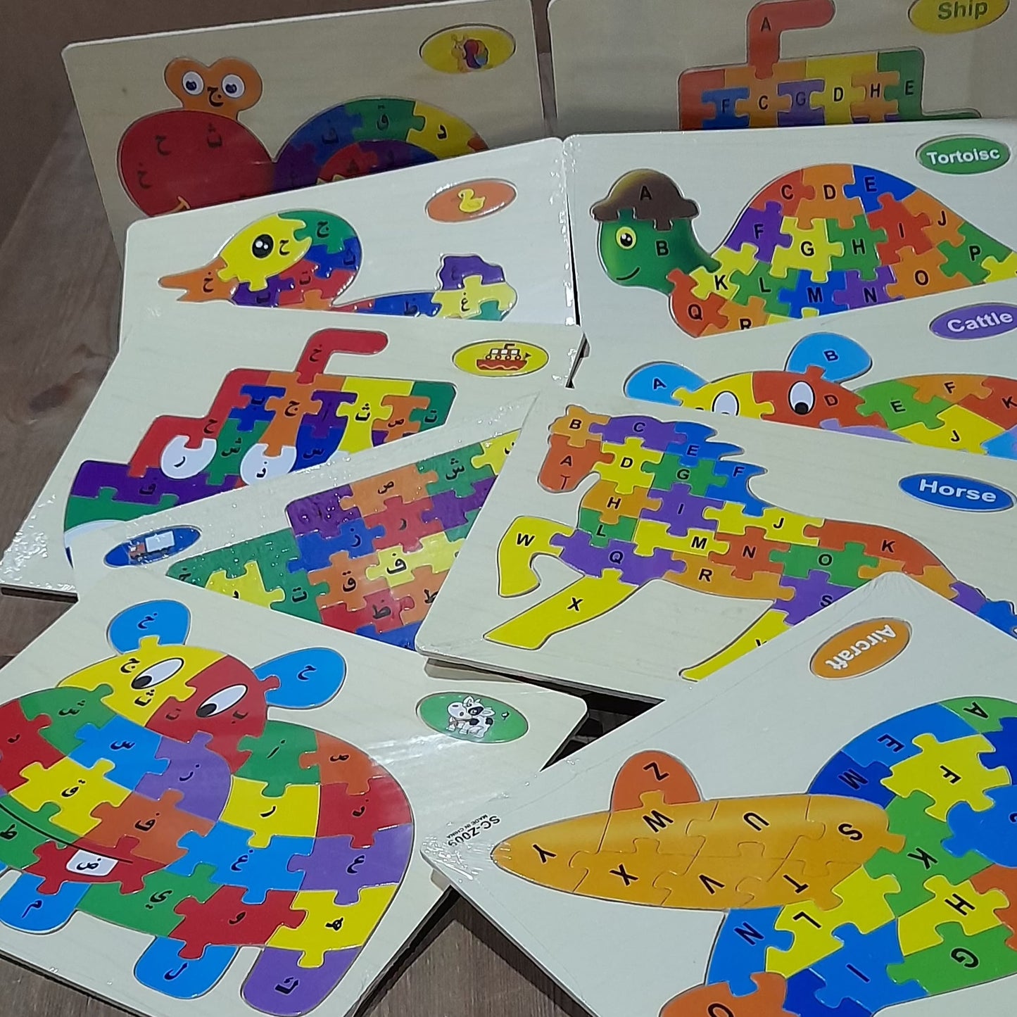 Puzzle alphabets animal ( 2 langues)